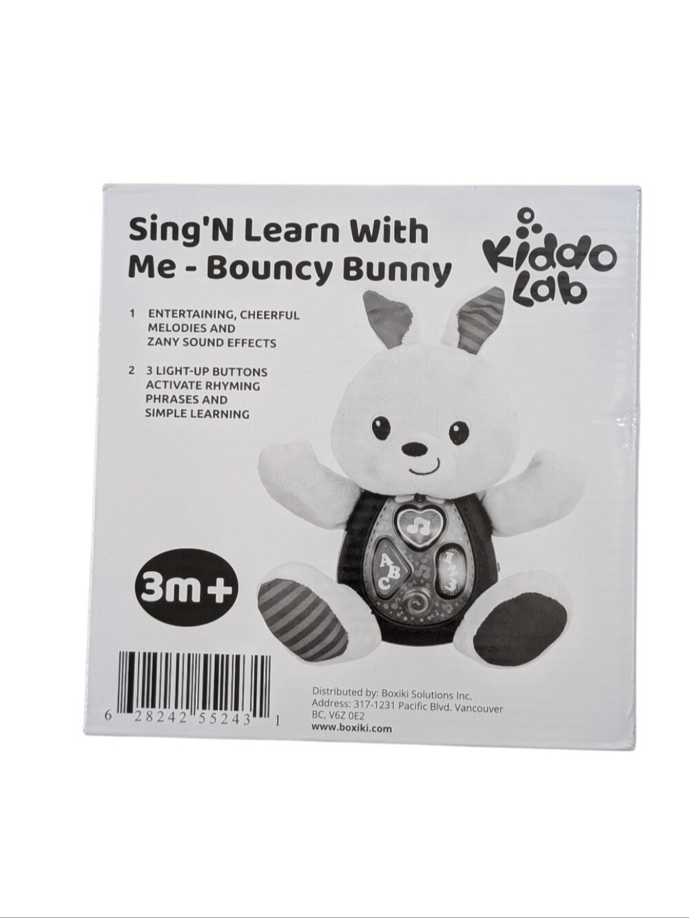 Sing'N Learn Bouncy Bunny Plush - White
